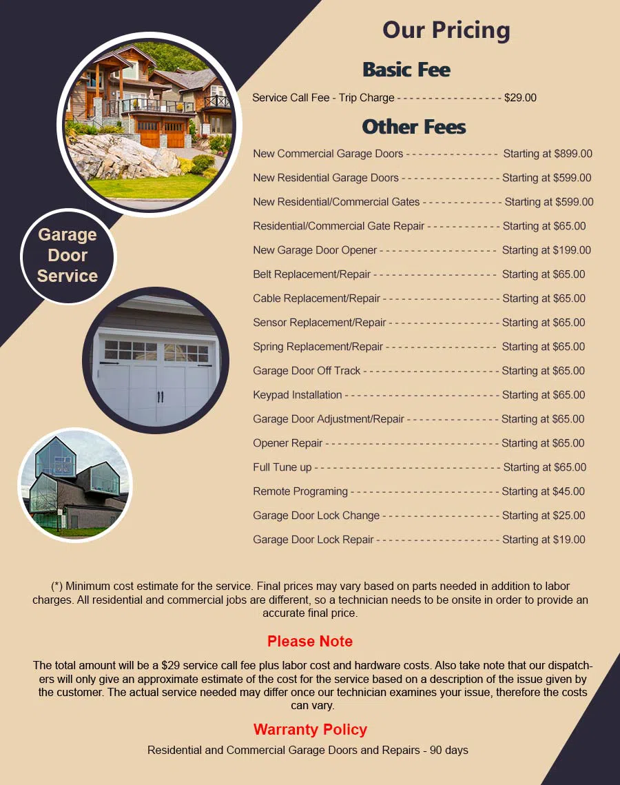 Garage Door Mobile Service Seal Beach, CA 562-655-3001